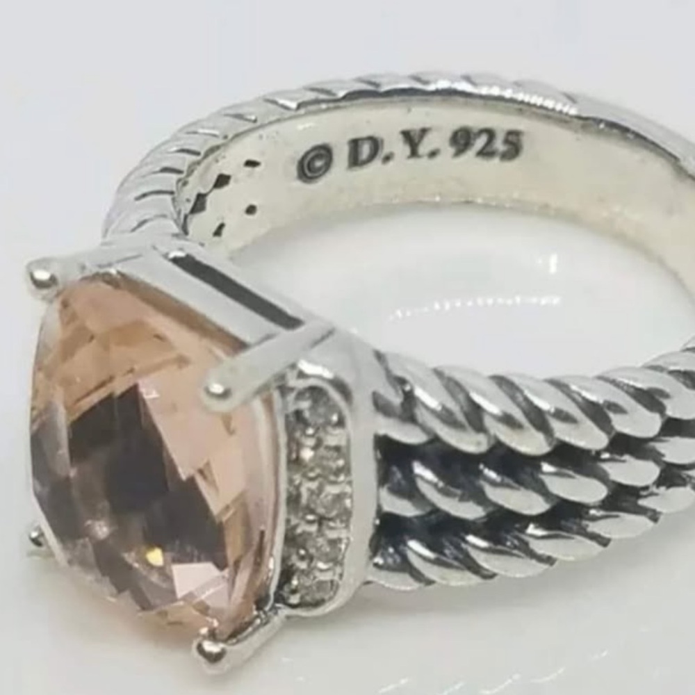 David Yurman Morganite Petite Wheaton Ring